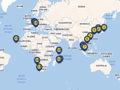 Mapa plavby