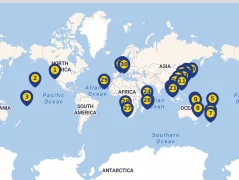 Mapa plavby