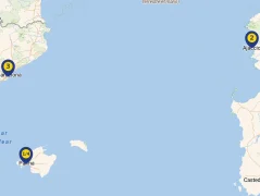 Mapa plavby