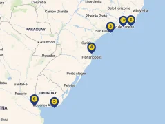 Mapa plavby
